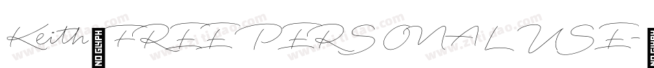 Keith_FREE PERSONAL USE字体转换